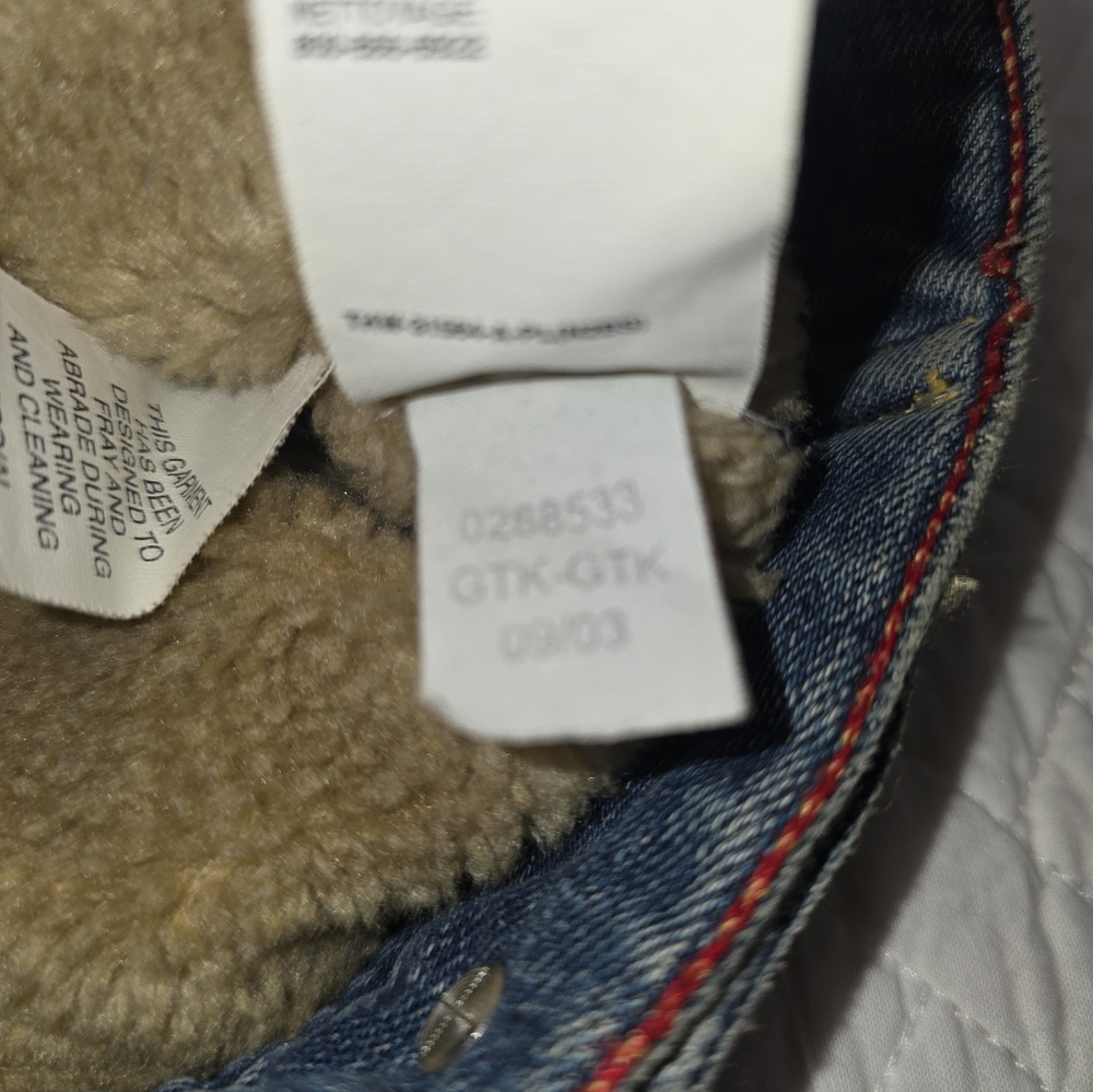 Tommy Hilfiger Y2K Sherpa-Lined Denim Vest Women's Size Large - Picture 10 of 10